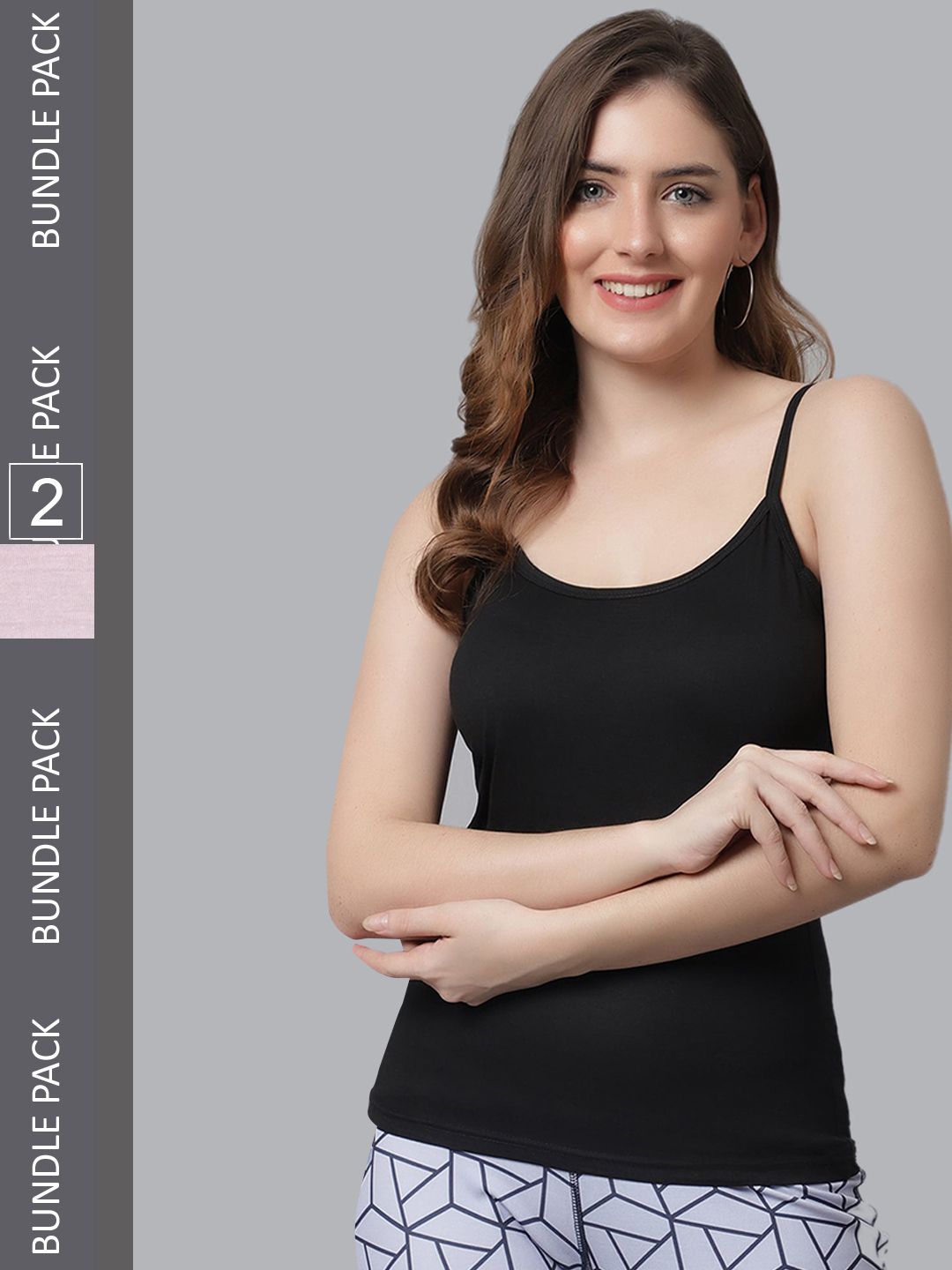KEX Pack Of 2 Cotton Camisoles-picture-27