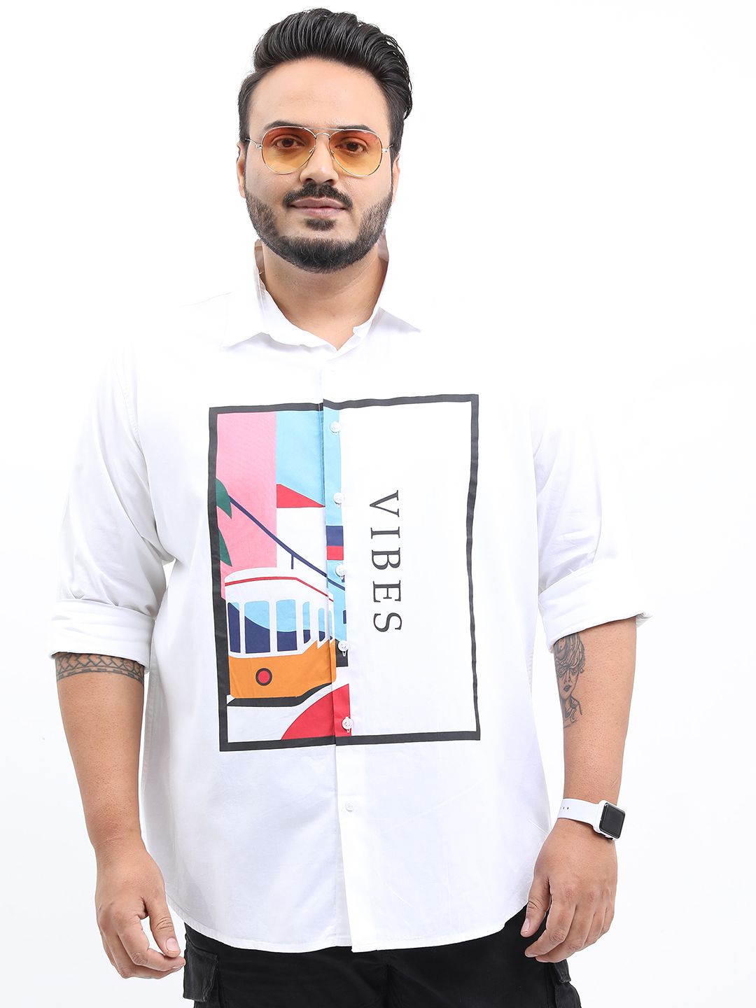 HIGHLANDER Men Slim Fit Printed Casual Shirt