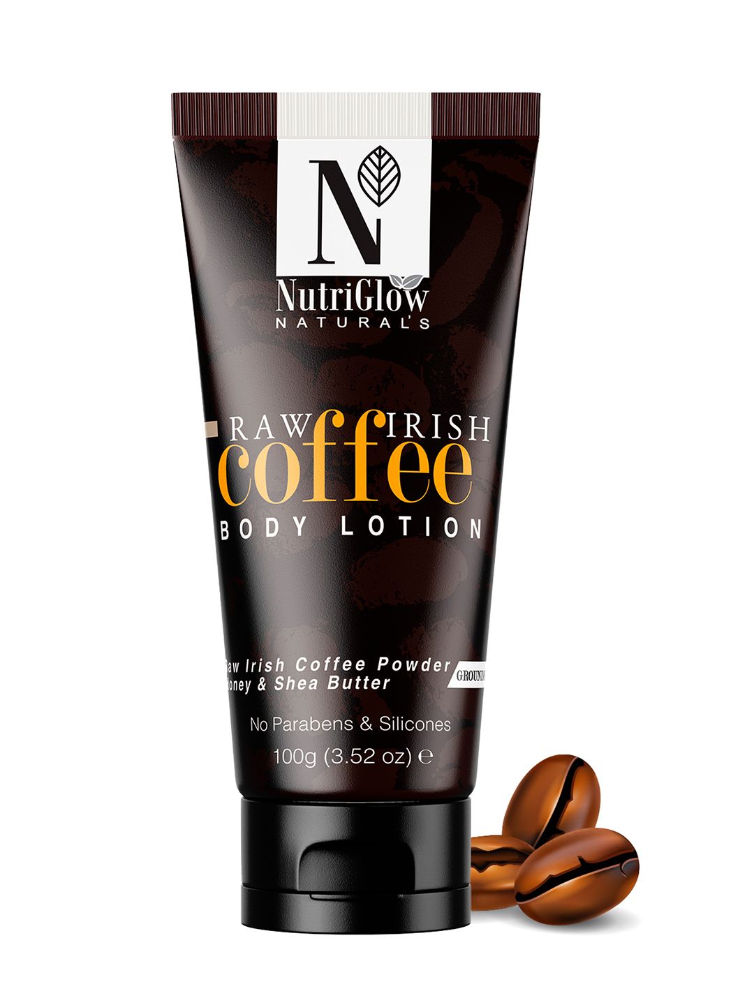 NutriGlow Naturals Raw Irish Lightweight Coffee Body Lotion -100gm-picture-27