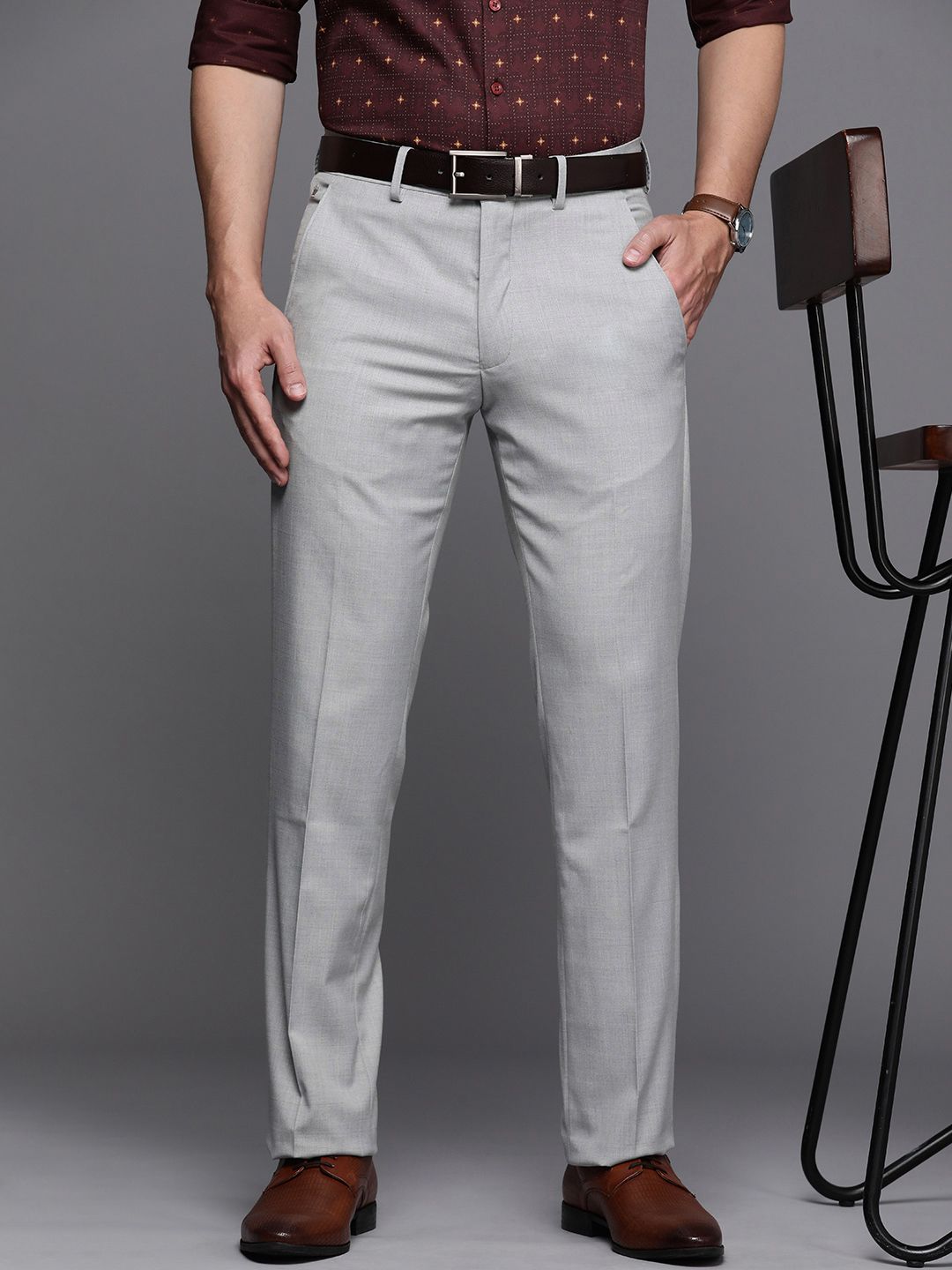 Louis Philippe Formal Trousers, Louis Philippe Black Trousers for Men at  Louisphilippe.com