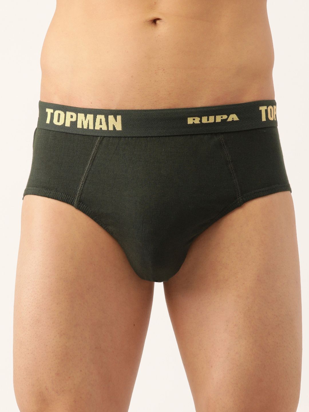Rupa Men's Cotton Solid Briefs(Pack Of2)