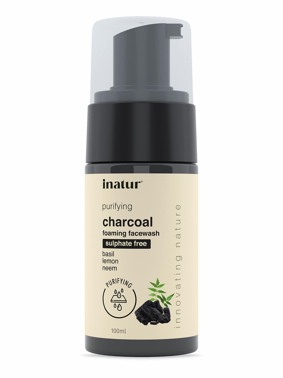 Inatur Charcoal Facial Foam 100ml-picture-18