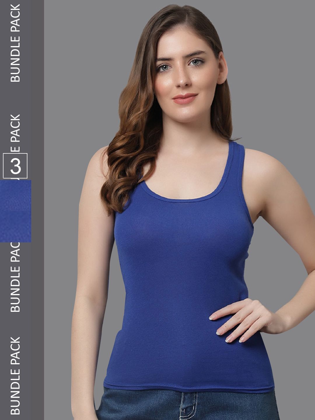 KEX Pack of 3 Non-Padded Round Neck Tank Top-picture-10