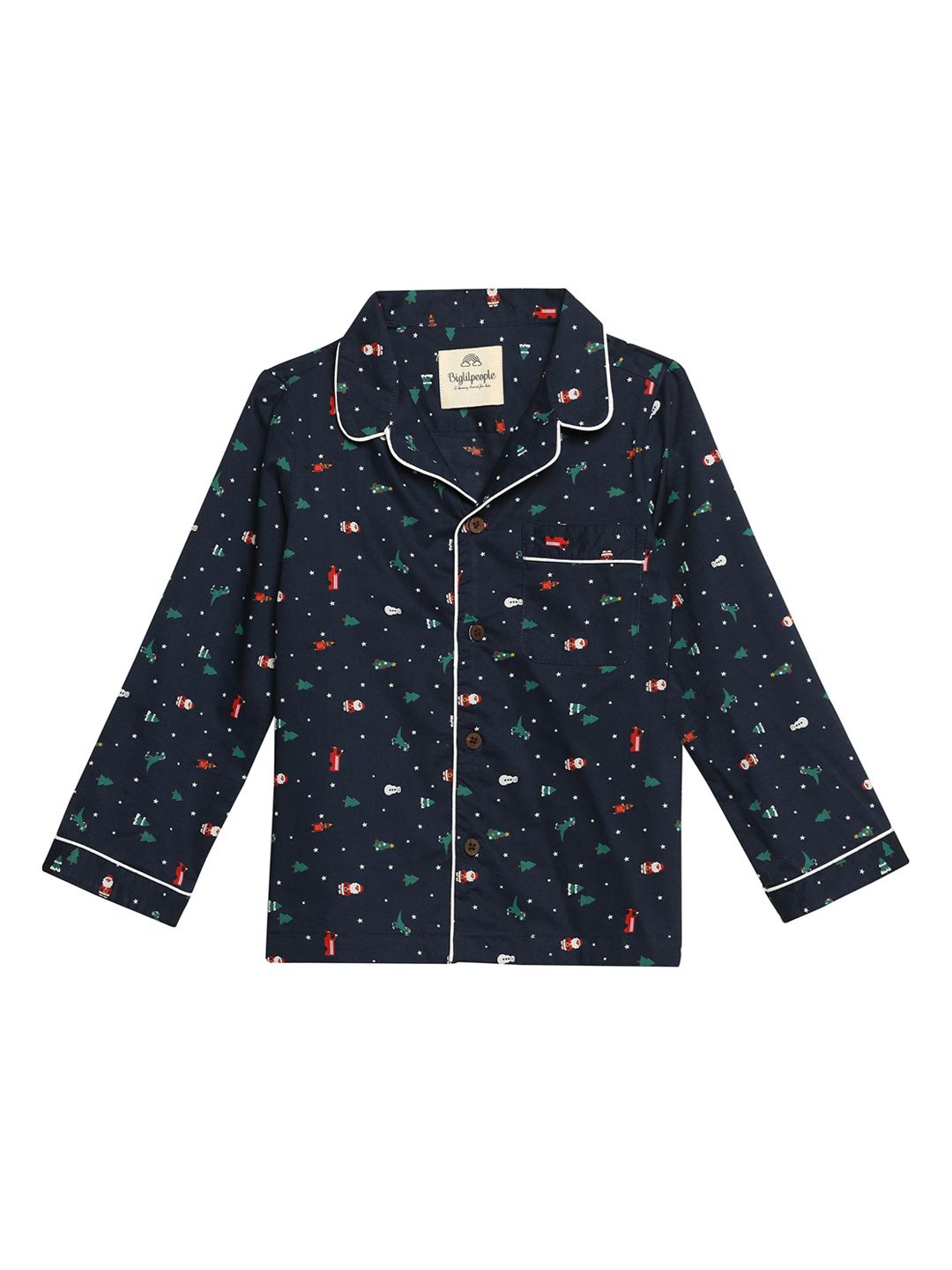 Biglilpeople Kids Conversational Printed Pure Cotton Night Suit-picture-11