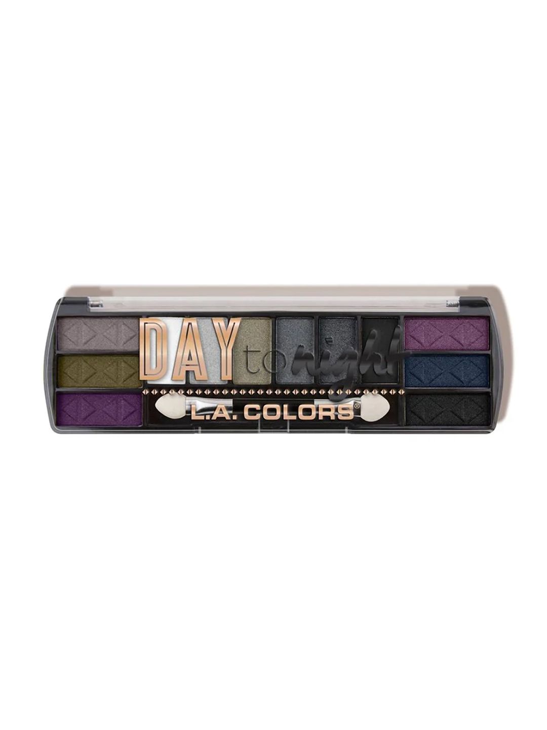 L.A colors Day To Night 12 Color Eyeshadow Palette 8g - Nightfall-image-17
