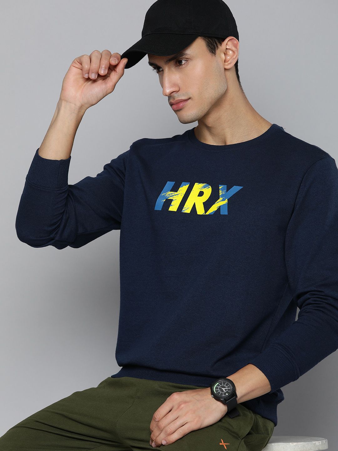 HRX by Hrithik Roshan Men Graphic Printed Sweatshirt Price History