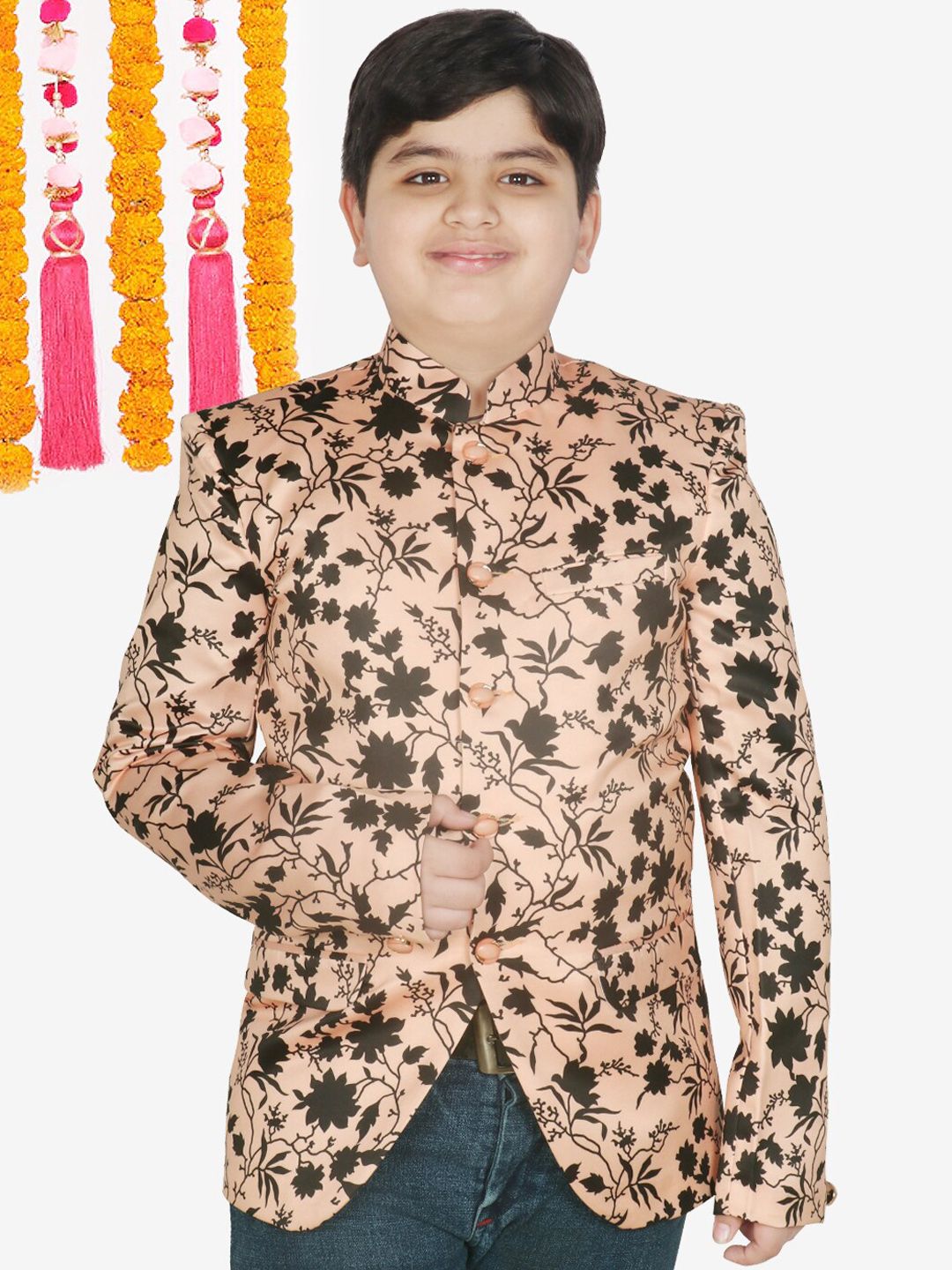 SG YUVRAJ Boys Printed Bandhgala Blazers-picture-54