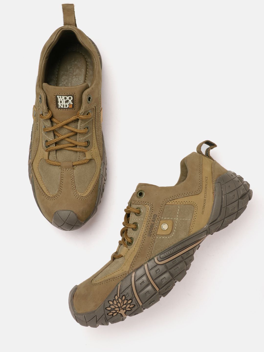 Woodland Men Leather Sneakers-picture-32