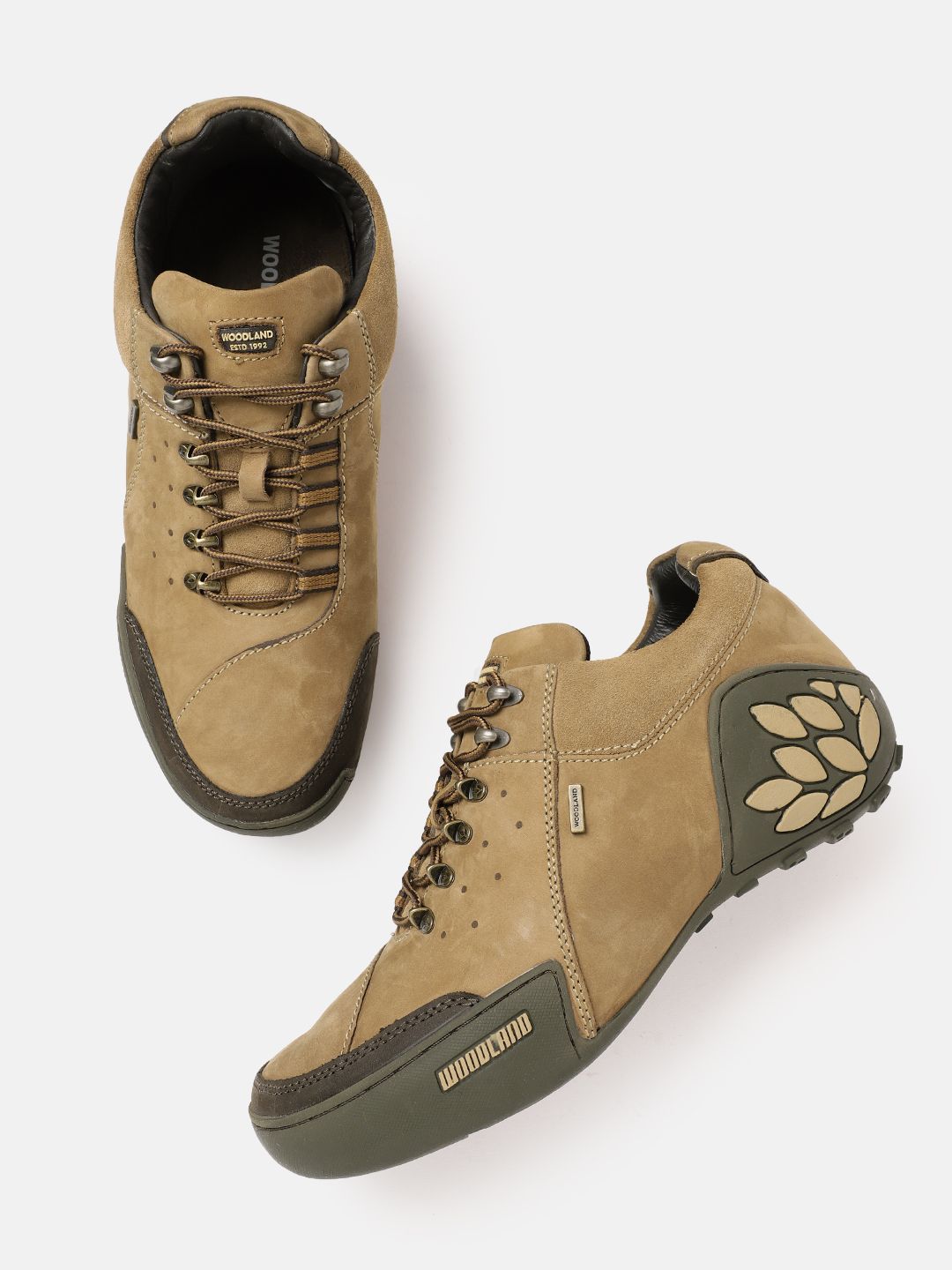 Woodland Men Nubuck Leather Sneakers-picture-45