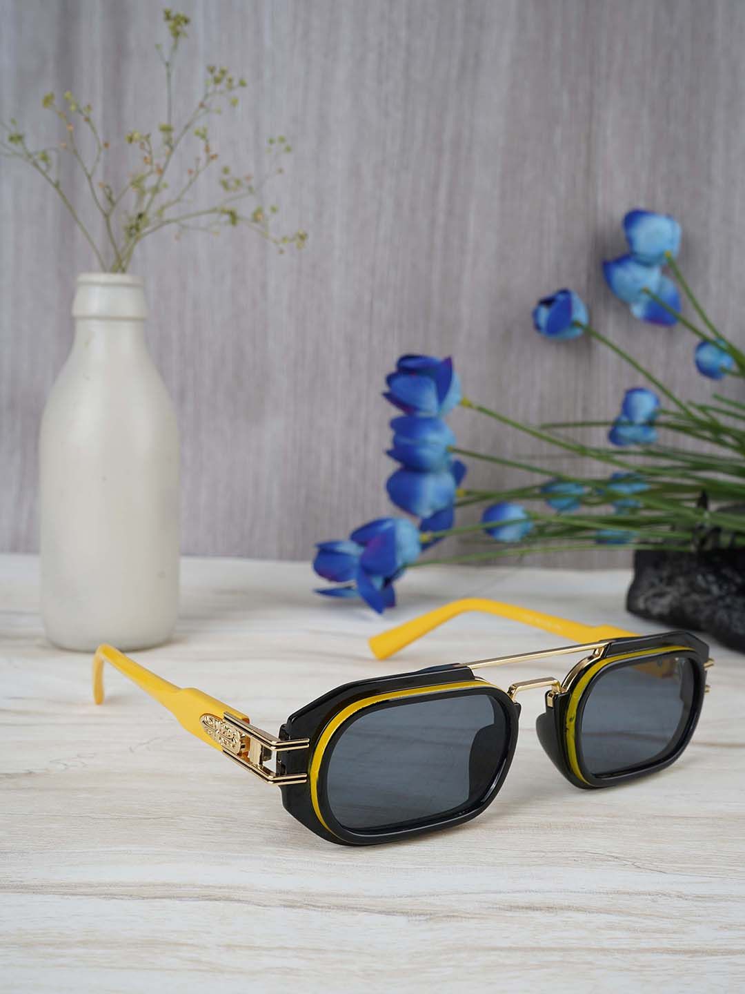 Voyage Unisex Lens & Yellow Sunglasses with UV Protected Lens-image-4