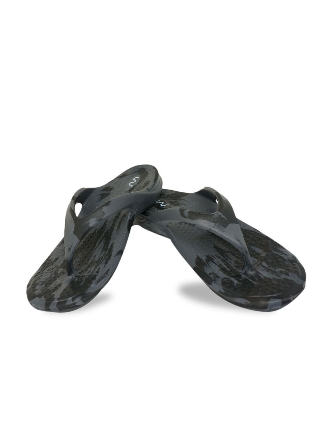Doubleu Men Grey & Black Printed Rubber Thong Flip-Flops-picture-28