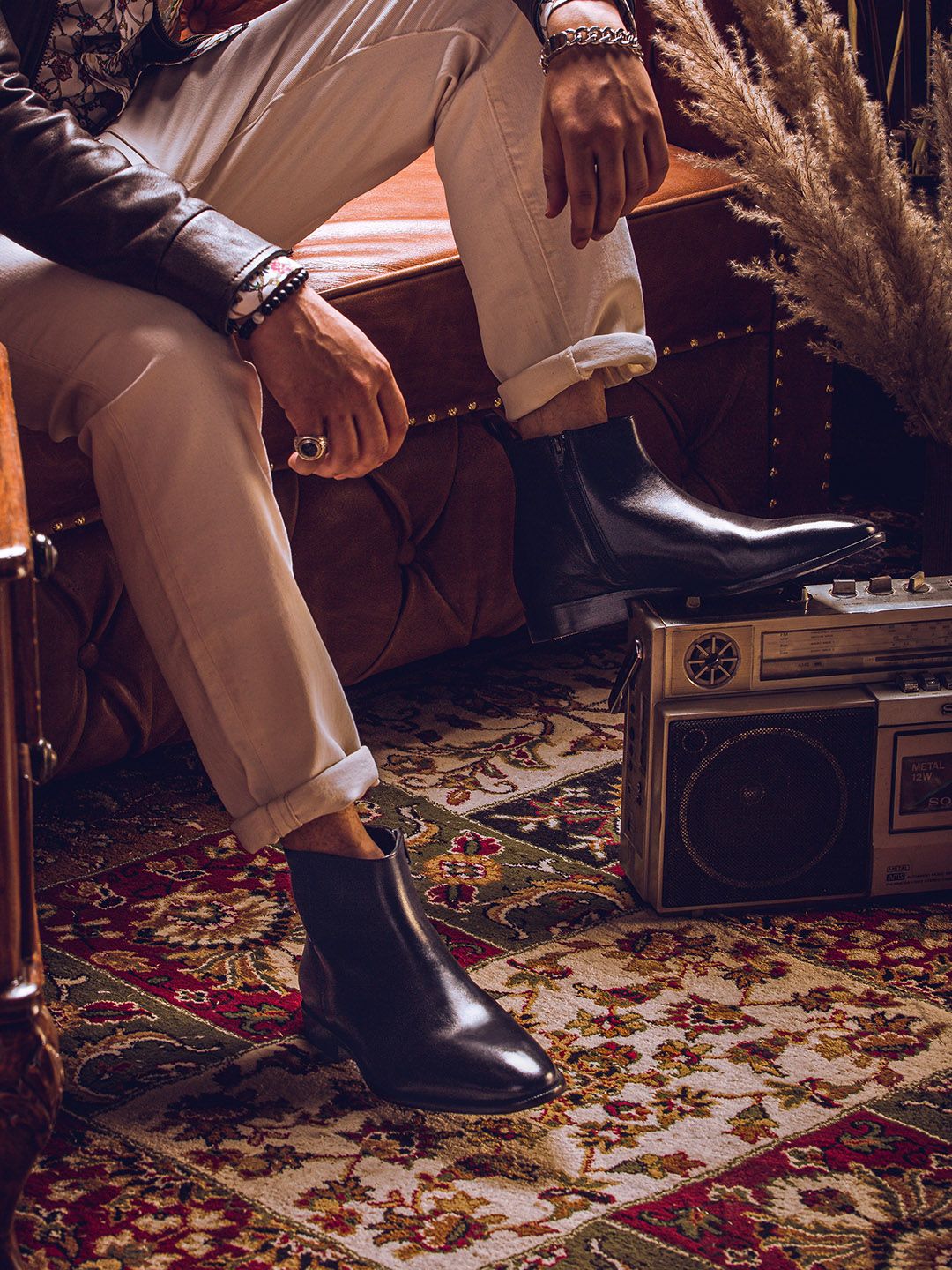 Saint G Men Mid-Top Leather Regular Boots-picture-26