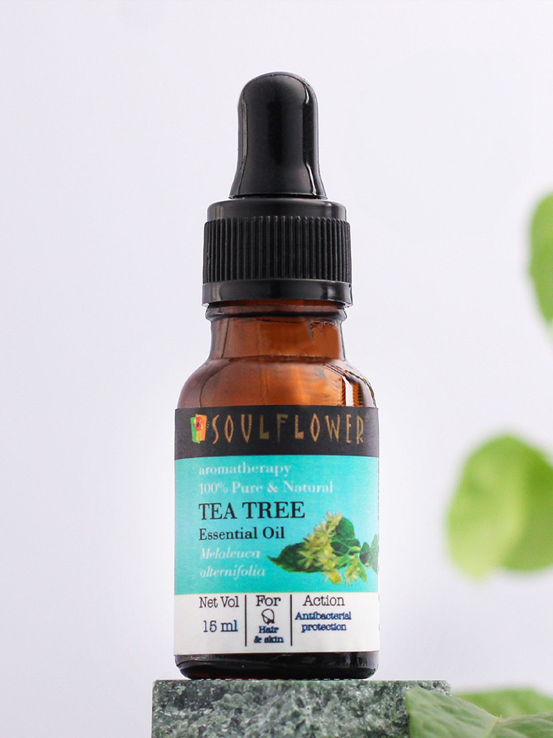 Soulflower 100% Pure Tea Tree Essential Oil For Dandruff Control 15ml-picture-32