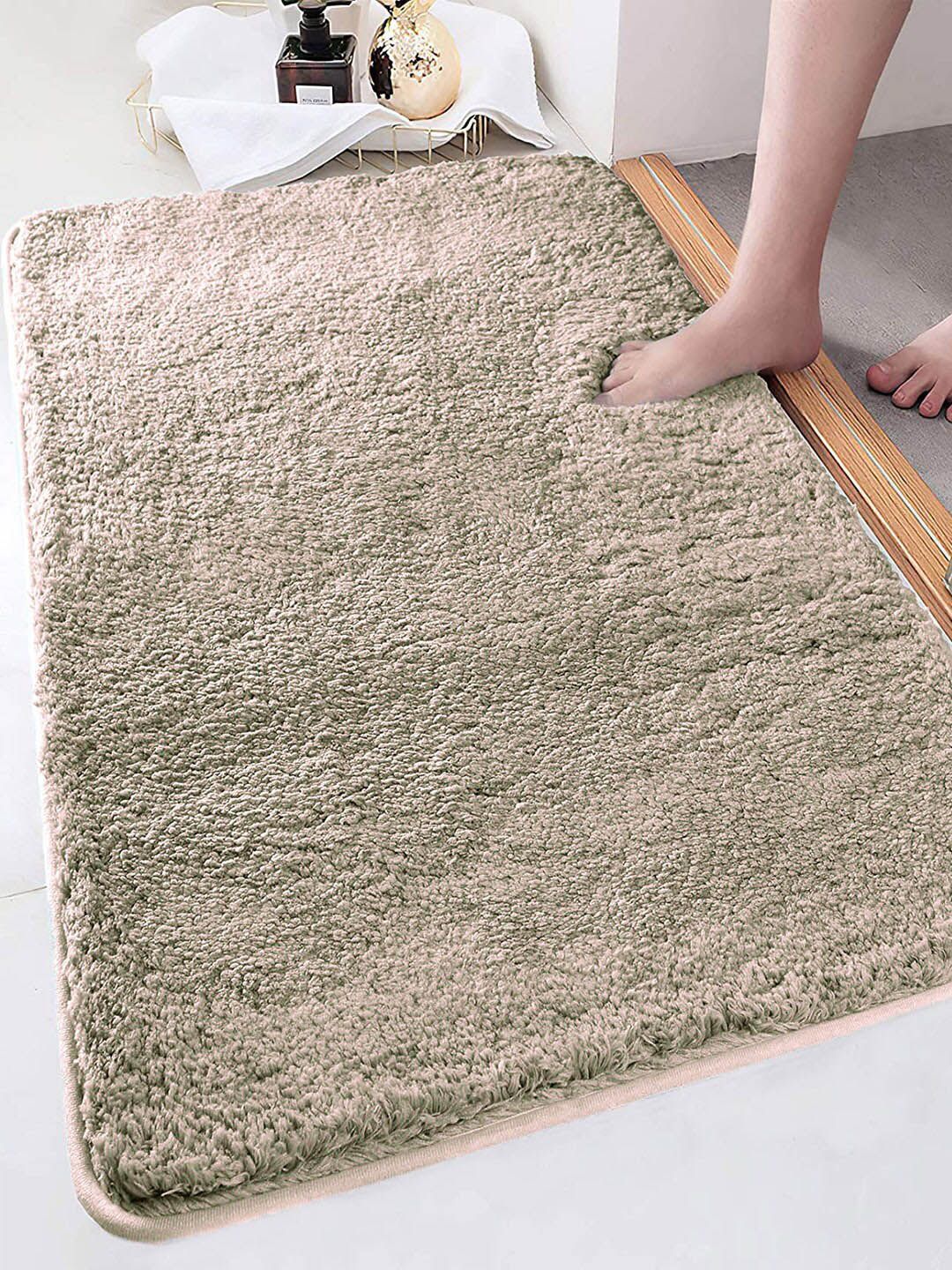 LUXEHOME INTERNATIONAL Vegas Beige 2800 GSM Ultra Soft Microfibre Anti-Skid Bath Rugs-image-26
