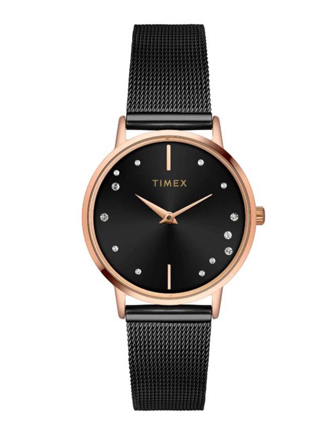 Timex Women Brass Embellished Dial & Stainless Steel Straps Analogue Watch TWEL15603-picture-33