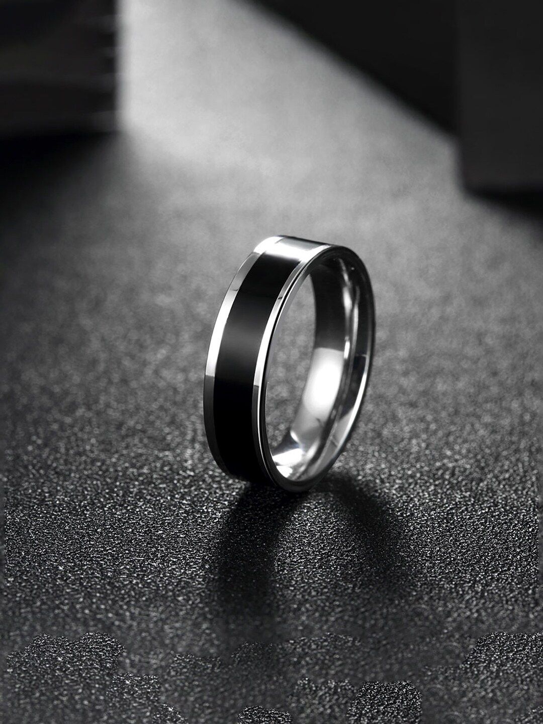 Yellow Chimes Stainless Steel with Enamelled Detailing Finger Ring-picture-34