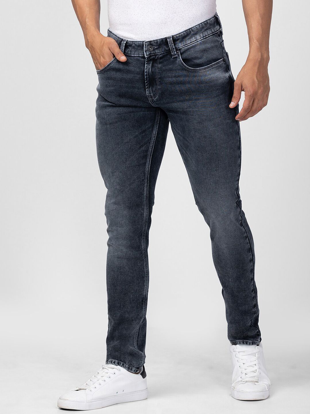 SPYKAR Men Slim Fit Low-Rise Stretchable Jeans - Price History