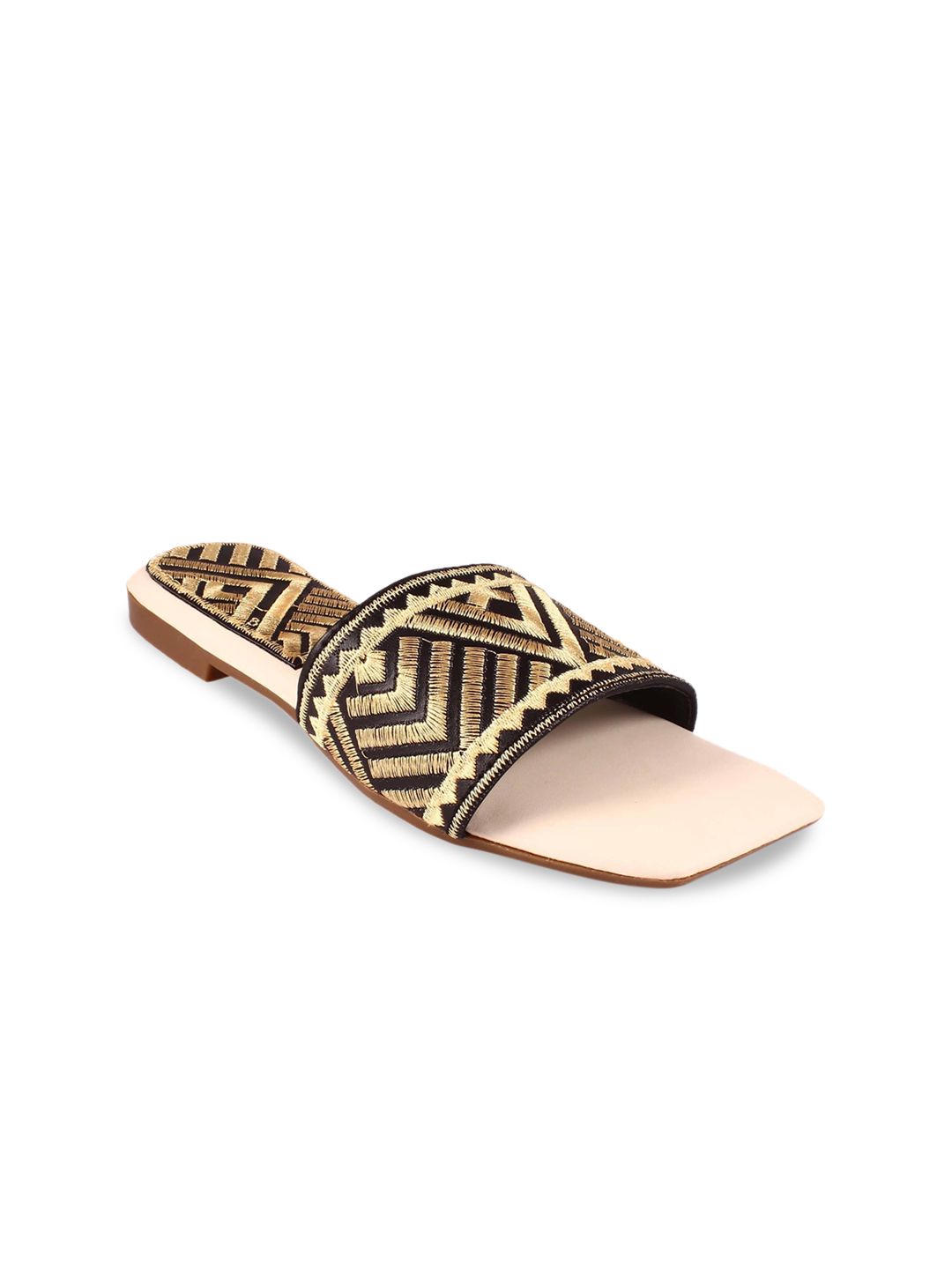 Apratim Women Open Toe Flats with Embroidered-picture-26