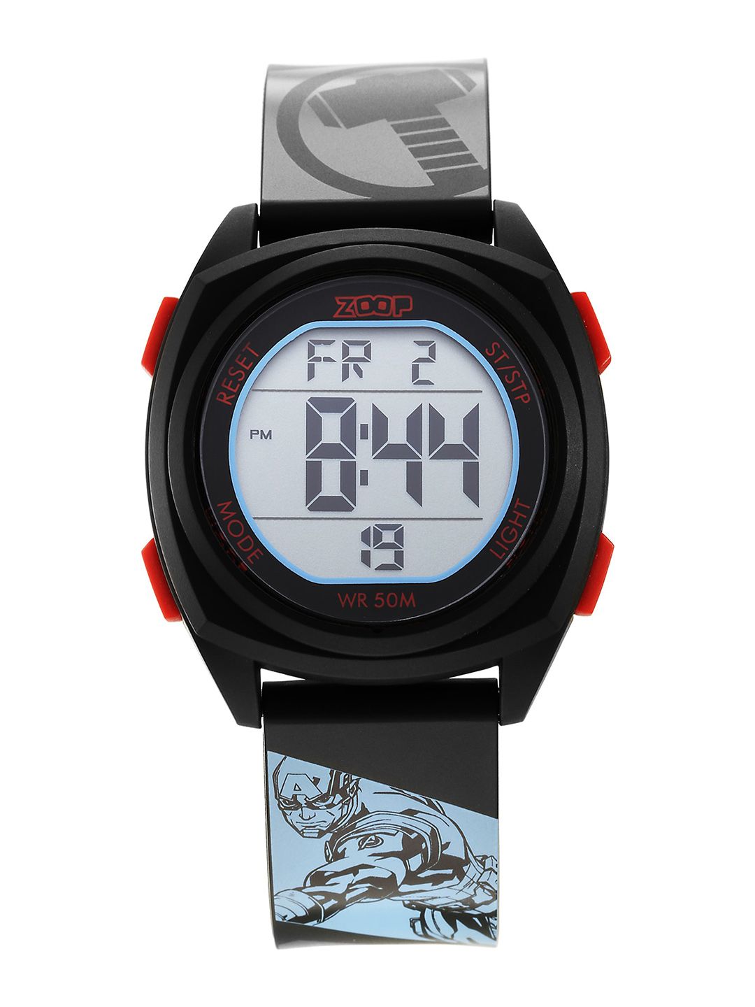 zoop from titan Zoop Boys Round Dial & Silicon Straps Marvel Digital Watch- 16025PP05-picture-13