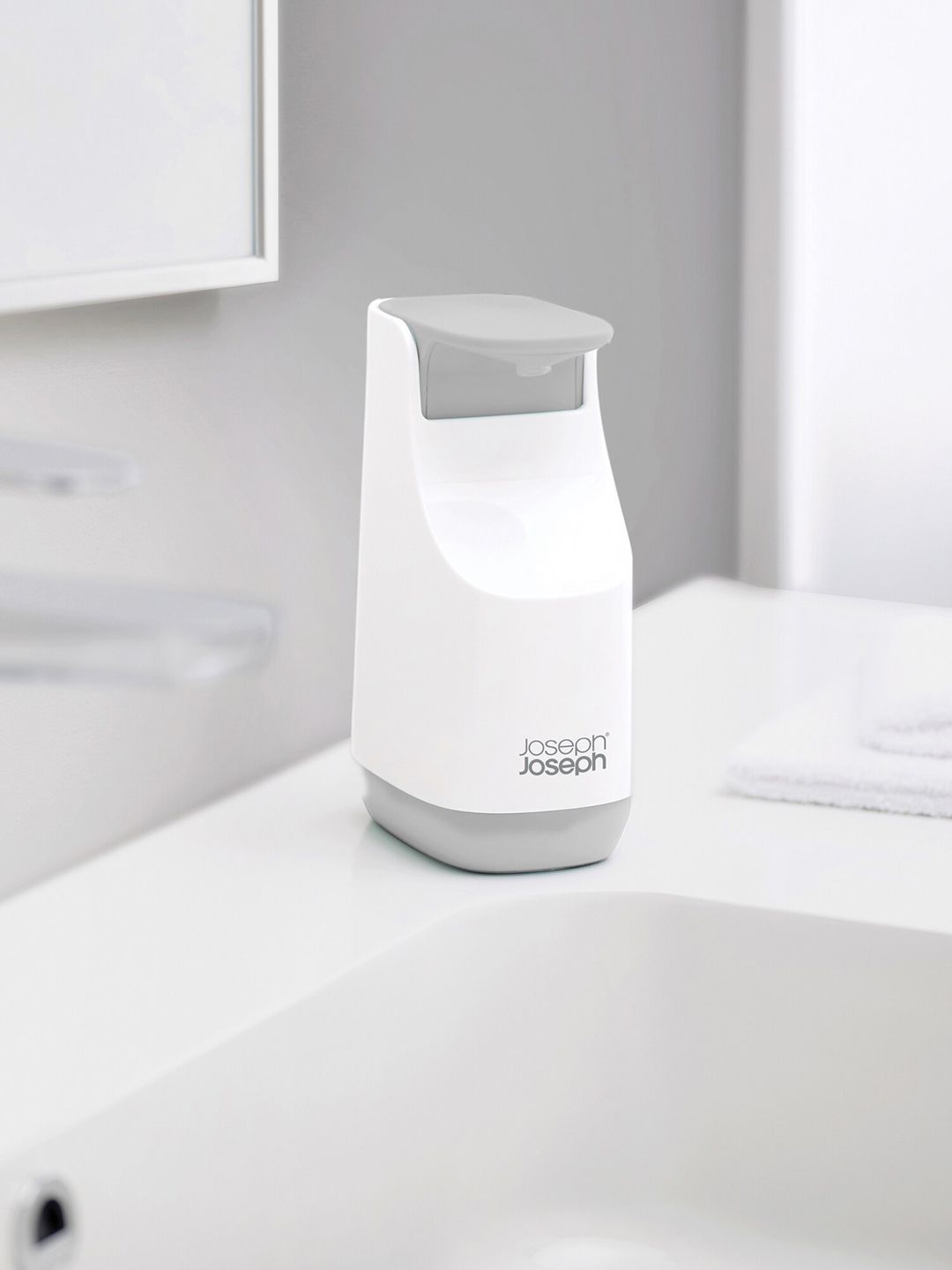 Joseph Joseph Grey Slim Compact Soap Dispenser-image-0
