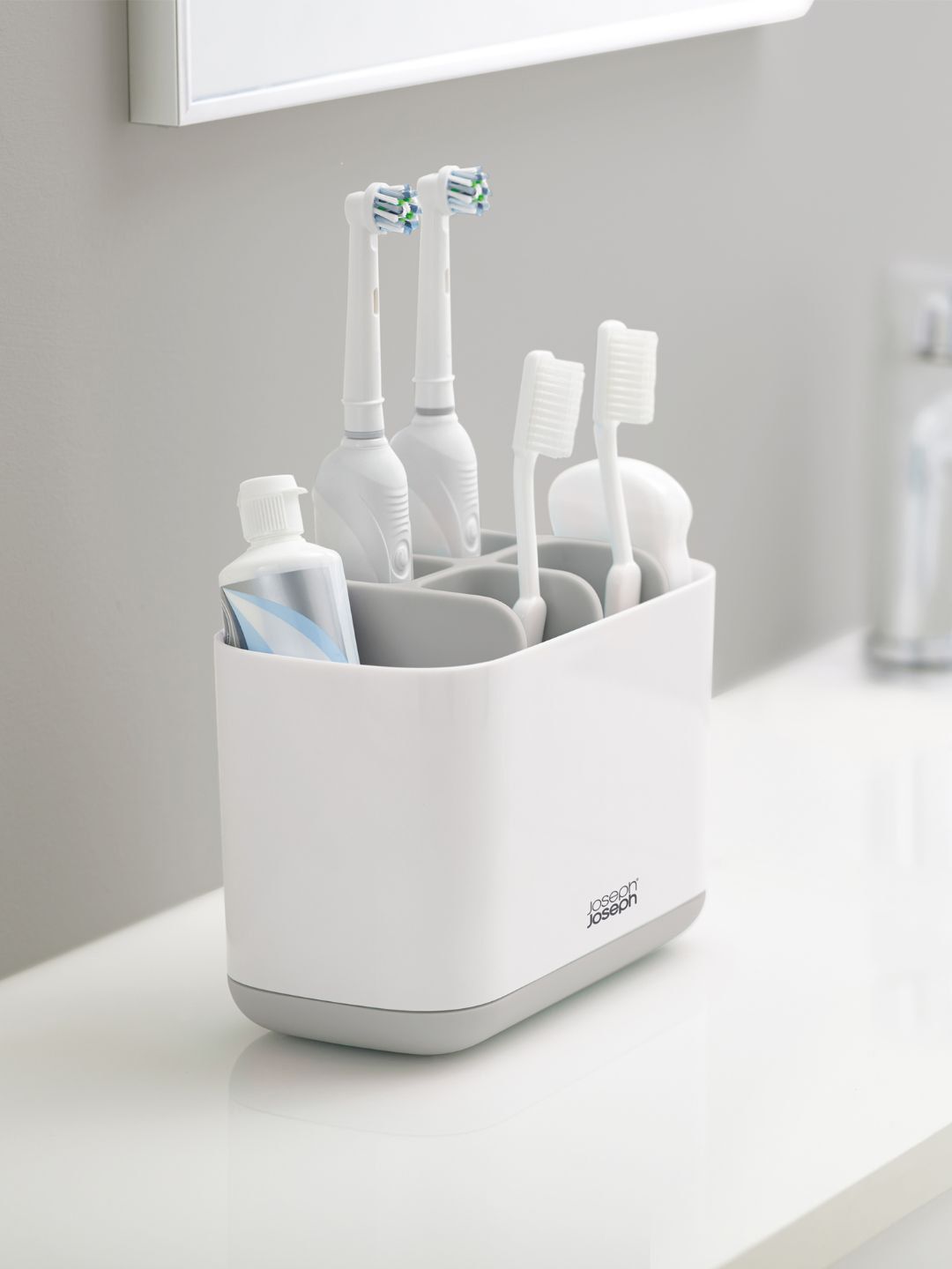 Joseph Joseph EasyStore Grey Large Toothbrush Holder-picture-25