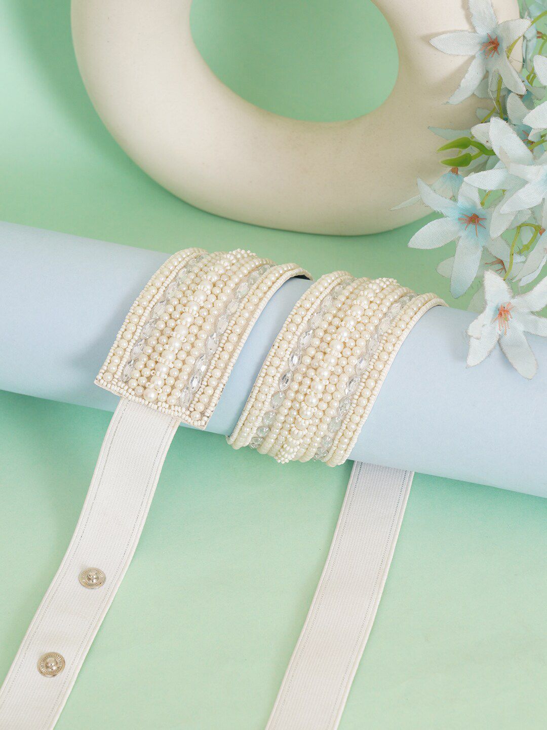 FABBHUE Women Embellished Push Pin Belt-picture-23