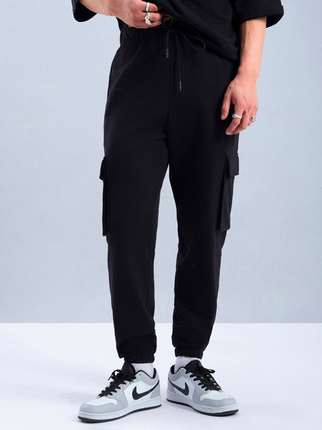 Bewakoof AIR Men Oversized Cargo Joggers-picture-11