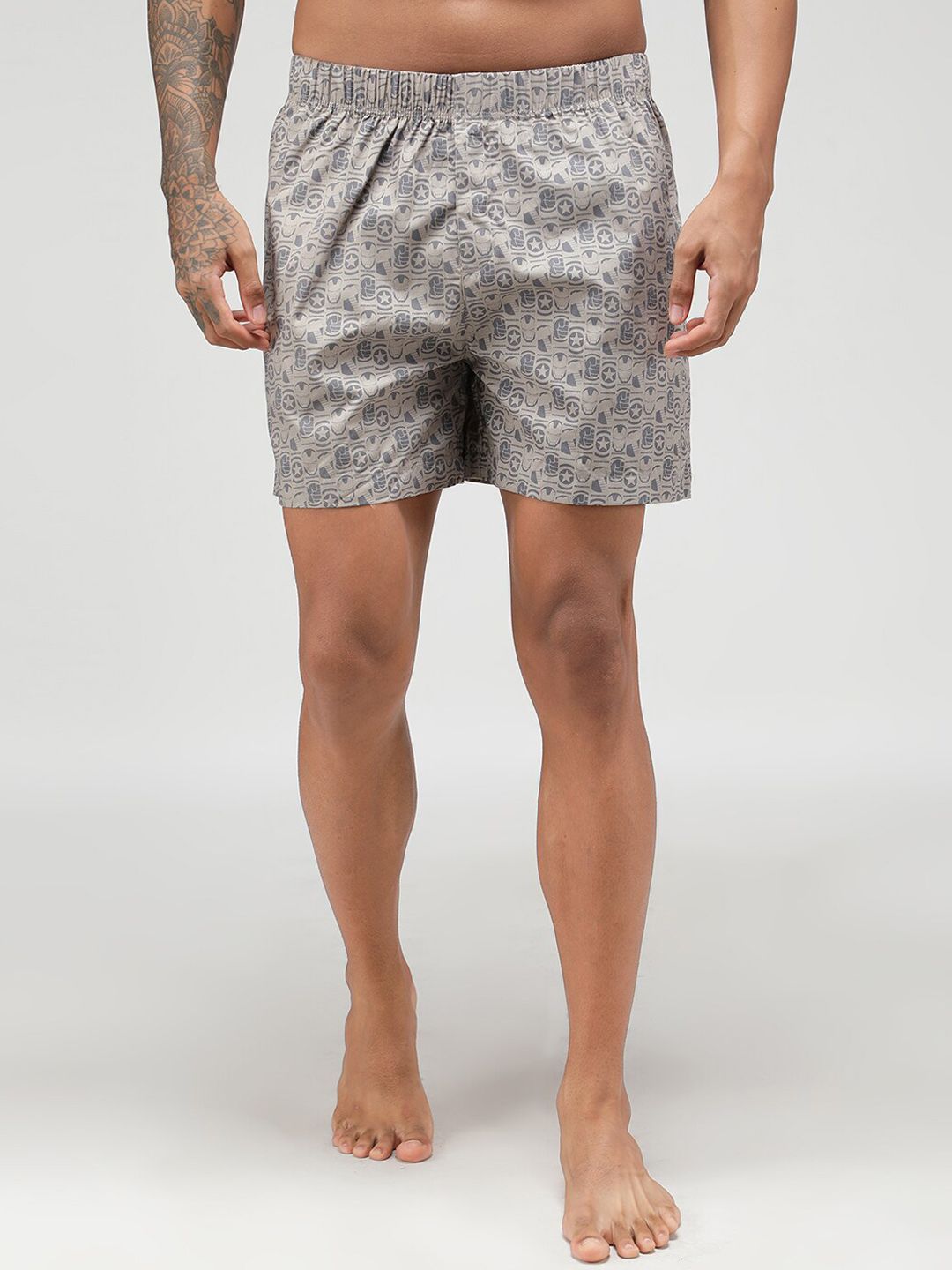Zoiro Men Avengers Printed Pure Cotton Boxers-picture-24