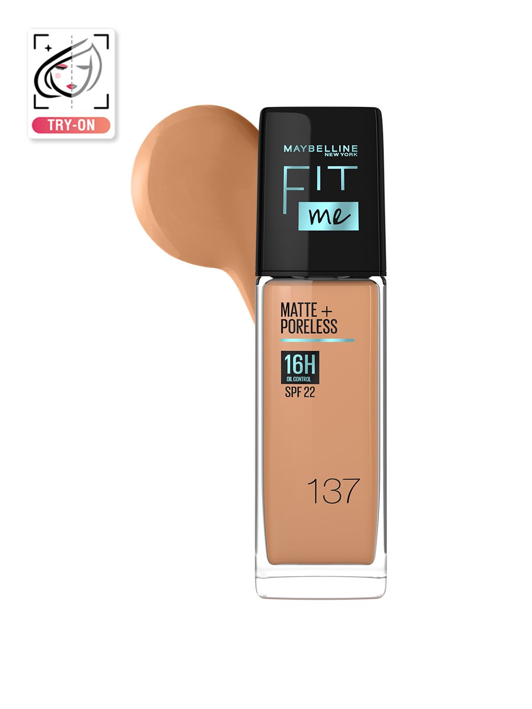 Maybelline New York Fit Me Matte+Poreless Liquid Foundation 30 ml - Golden Tan 137
