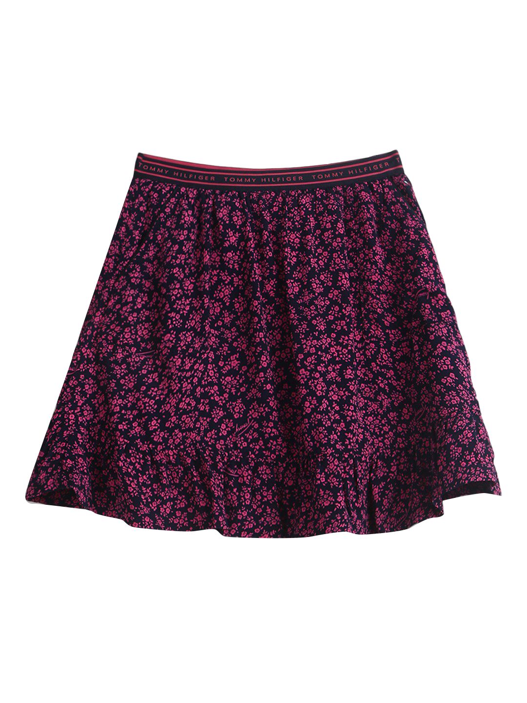 Tommy Hilfiger Girls Printed Flared Mini Skirt-picture-31