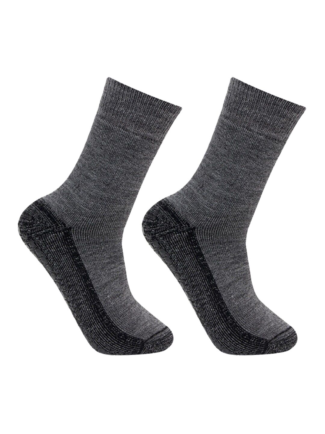 Bonjour Men Pack Of 2 Ankle-Length Anti-Skid Woolen Socks-picture-10