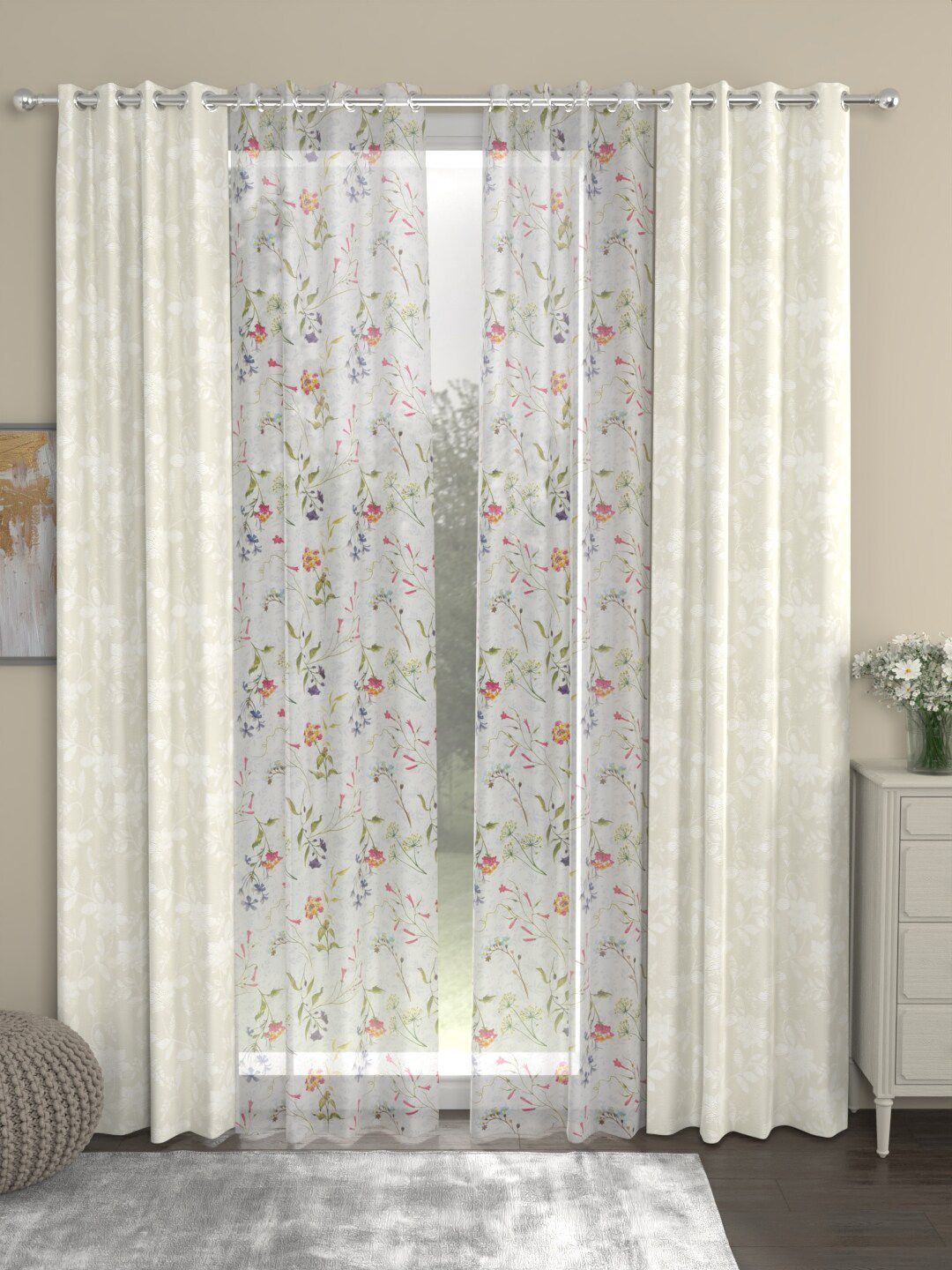 ROSARA HOME Unisex Multi Curtains and Sheers-picture-20