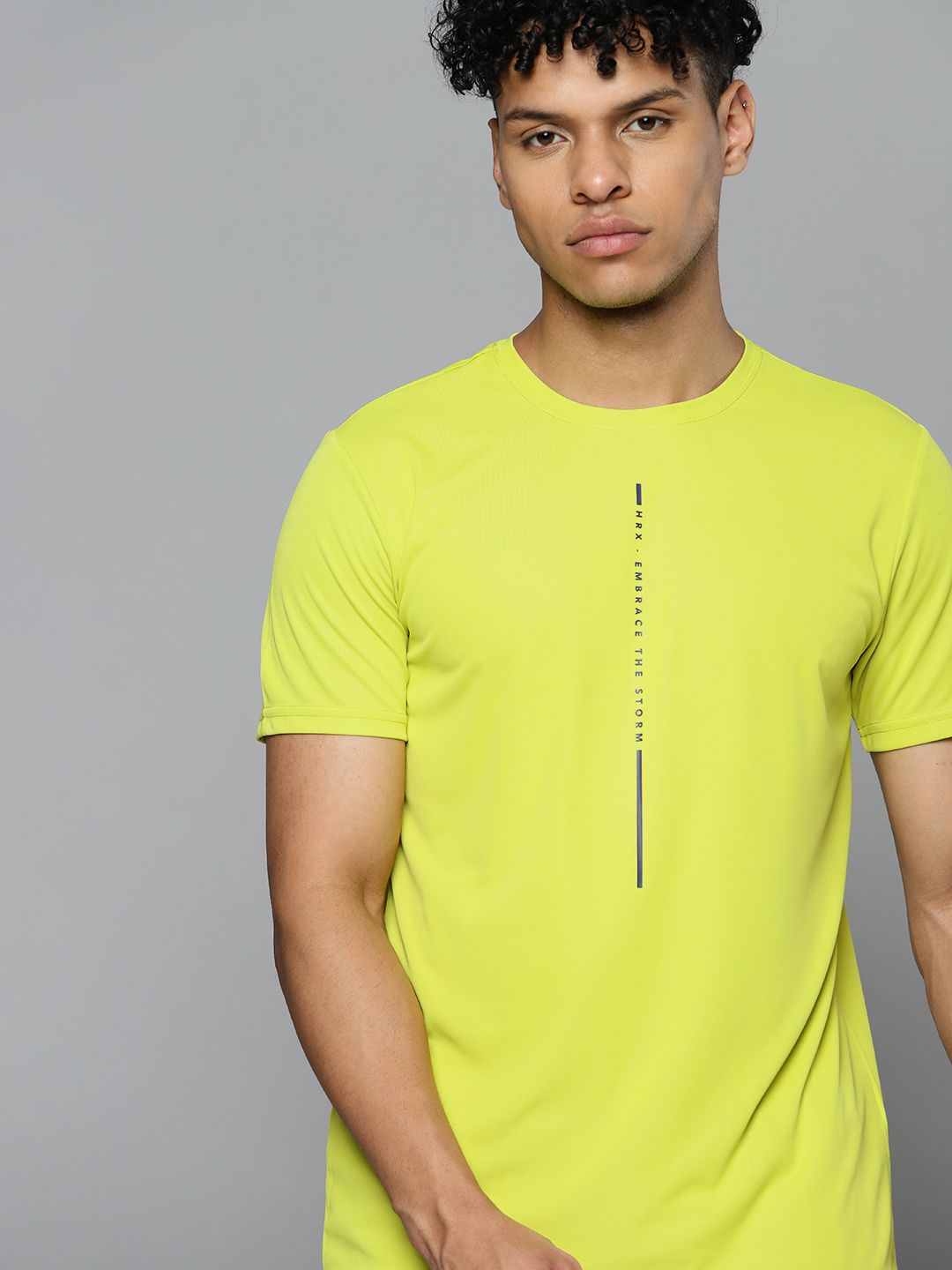 HRX by Hrithik Roshan Printed Rapid-Dry Training or Gym T-shirt