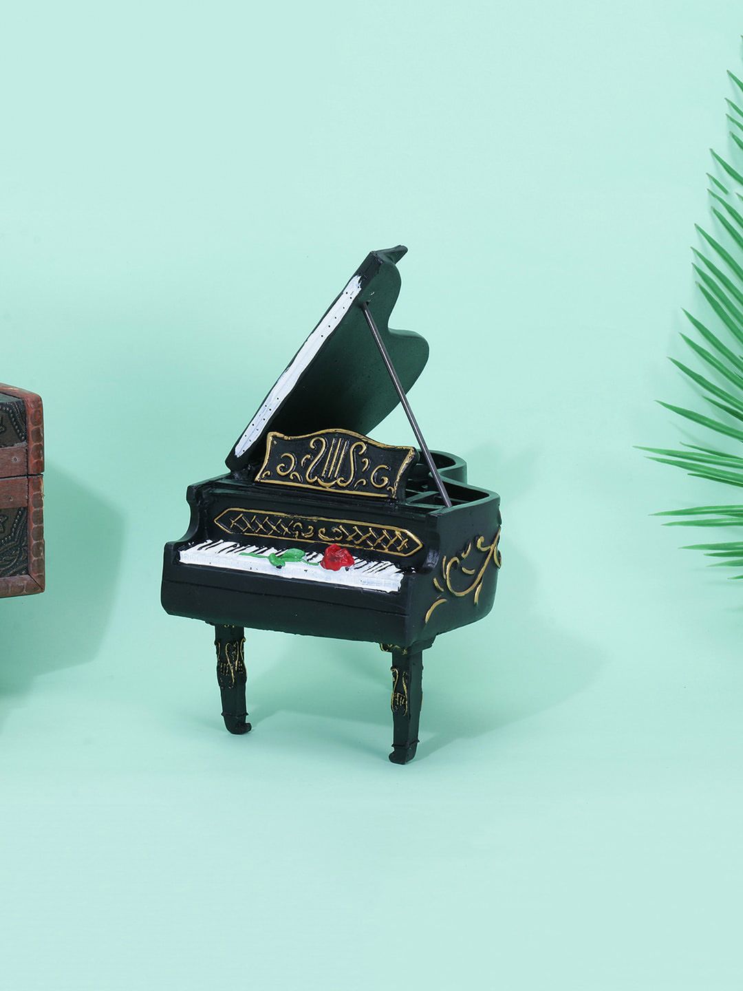 A Vintage Affair- Home Decor Black Vintage Piano Decor Accent Showpieces-image-4