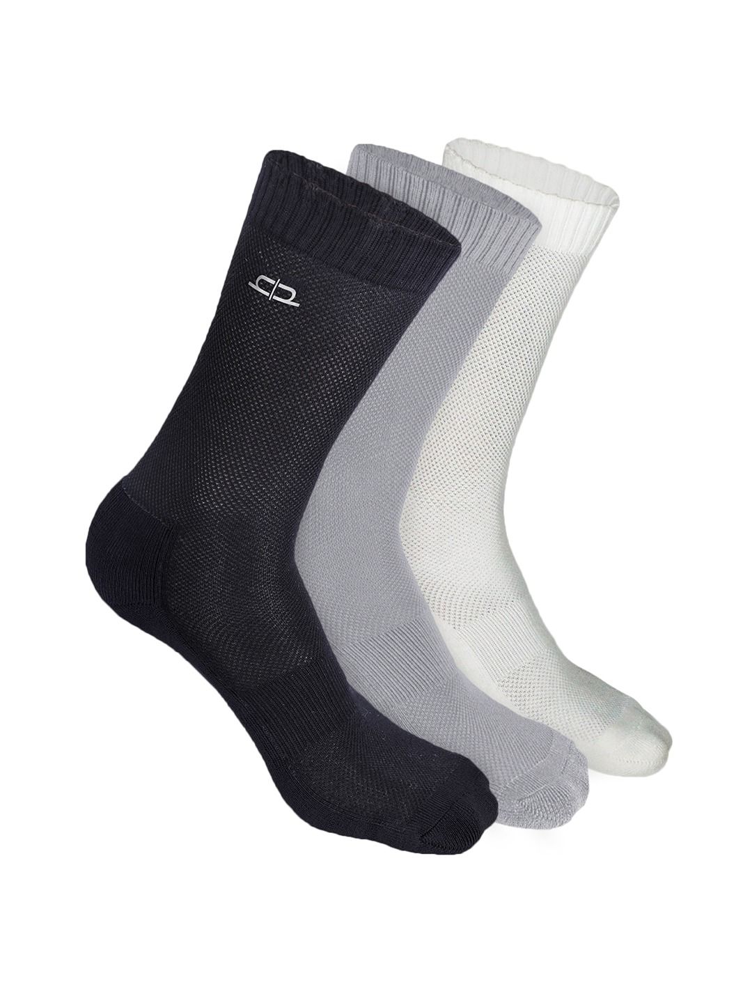 Heelium Men Pack Of 3 Odour-Free Breathable Bamboo Crew Length Socks-image-24