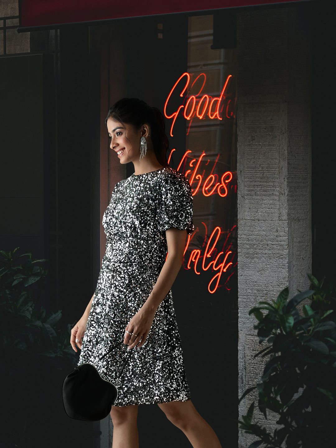 Marks & Spencer Embellished A-Line Dress-picture-34