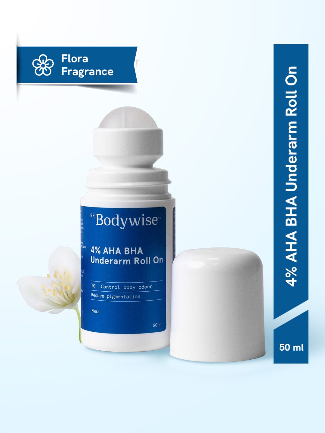 Be Bodywise 4% AHA BHA Underarm Roll On - Floral Fragrance & Fades Pigmentation-50ml-picture-42