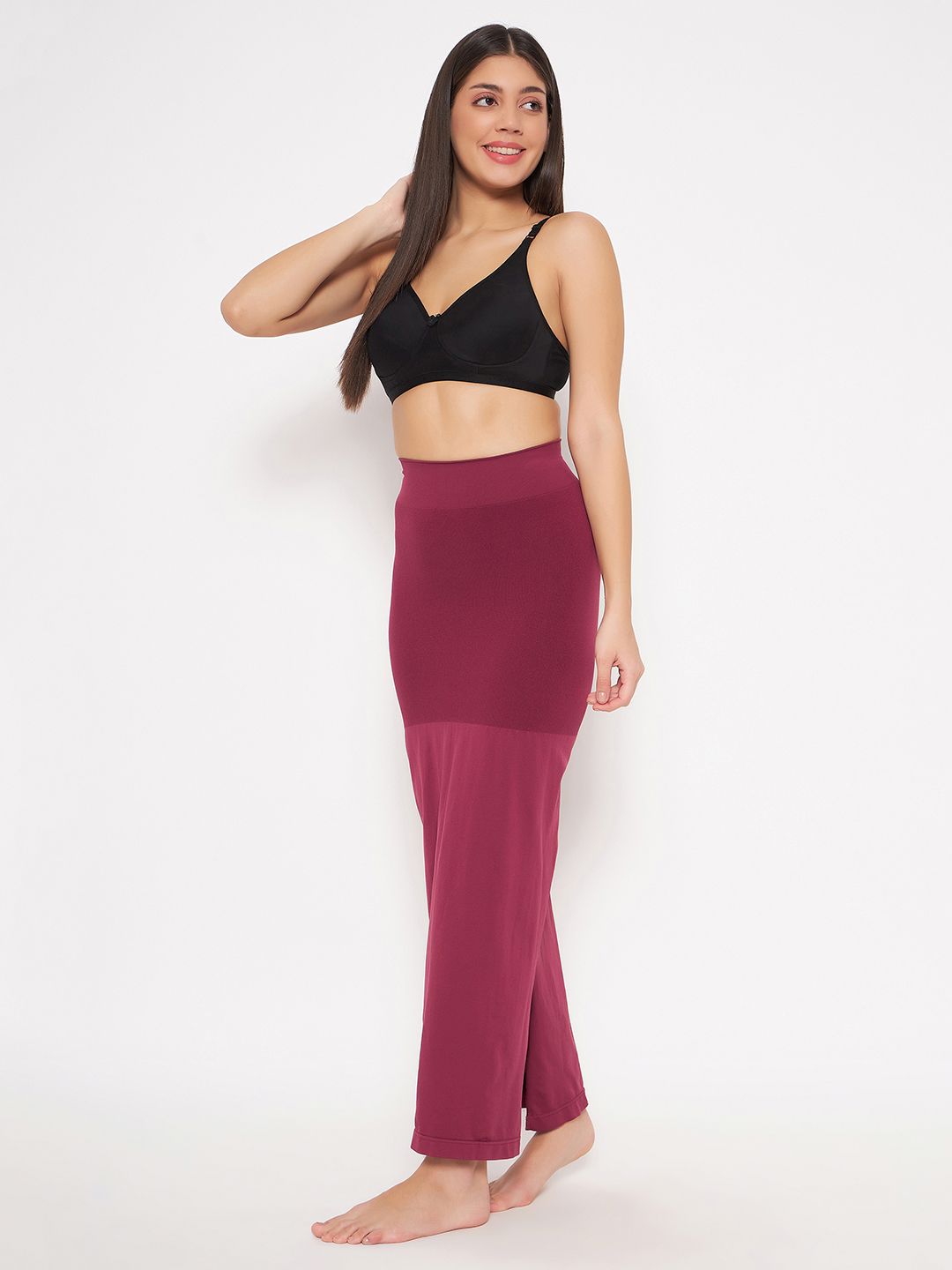 Clovia Women Saree Shapewear with Drawstring-image-34