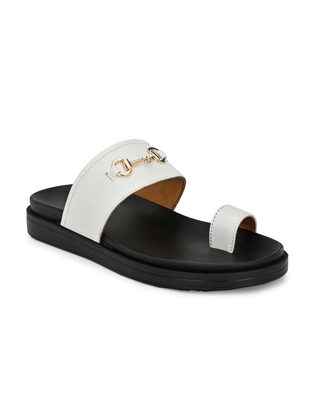 Eego Italy Men White & Black Comfort Sandals-picture-24