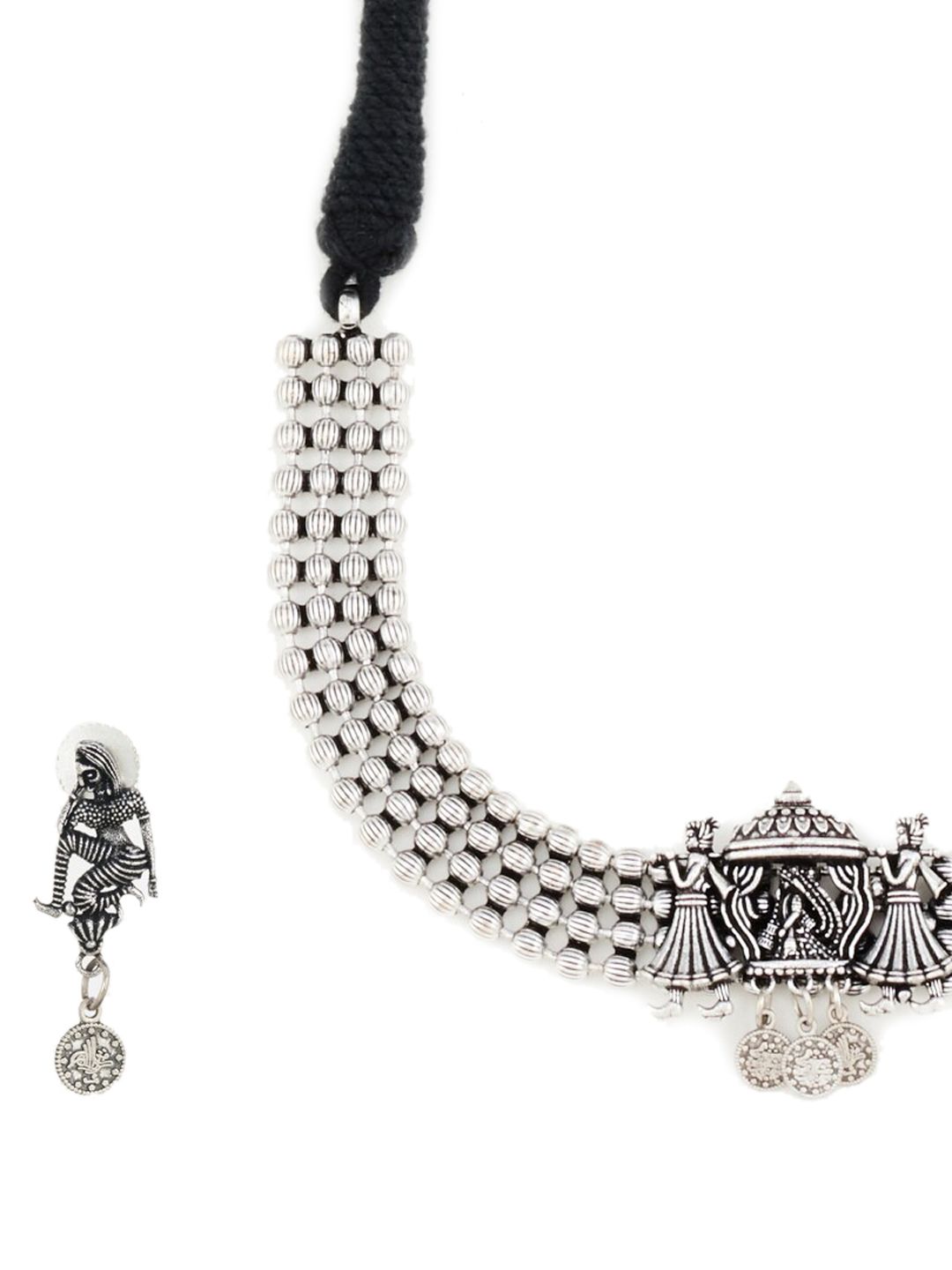 ATIBELLE Silver-Plated German Silver Oxidised Jewellery Set