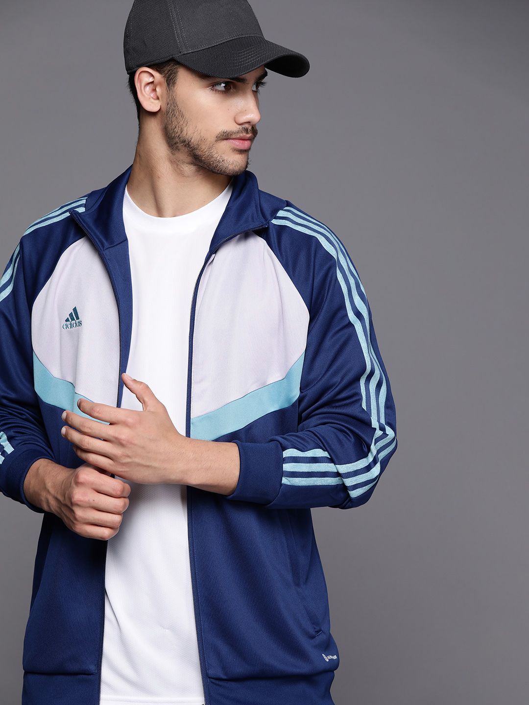 ADIDAS Men Tiro Colourblocked Sporty Jacket