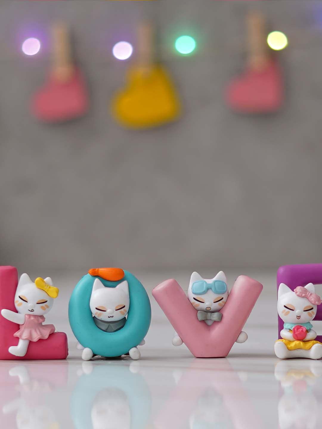 artisyn eCraftIndia Pink & Blue Love Animated Characters Showpiece-picture-25