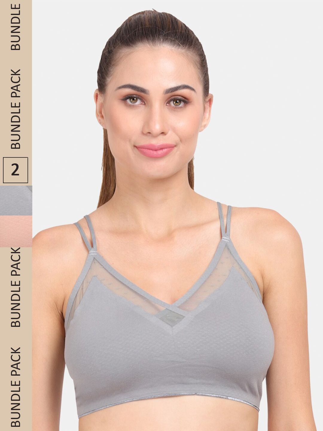 Amour Secret Pack of 2 Lightly Padded Sports Bra-picture-50