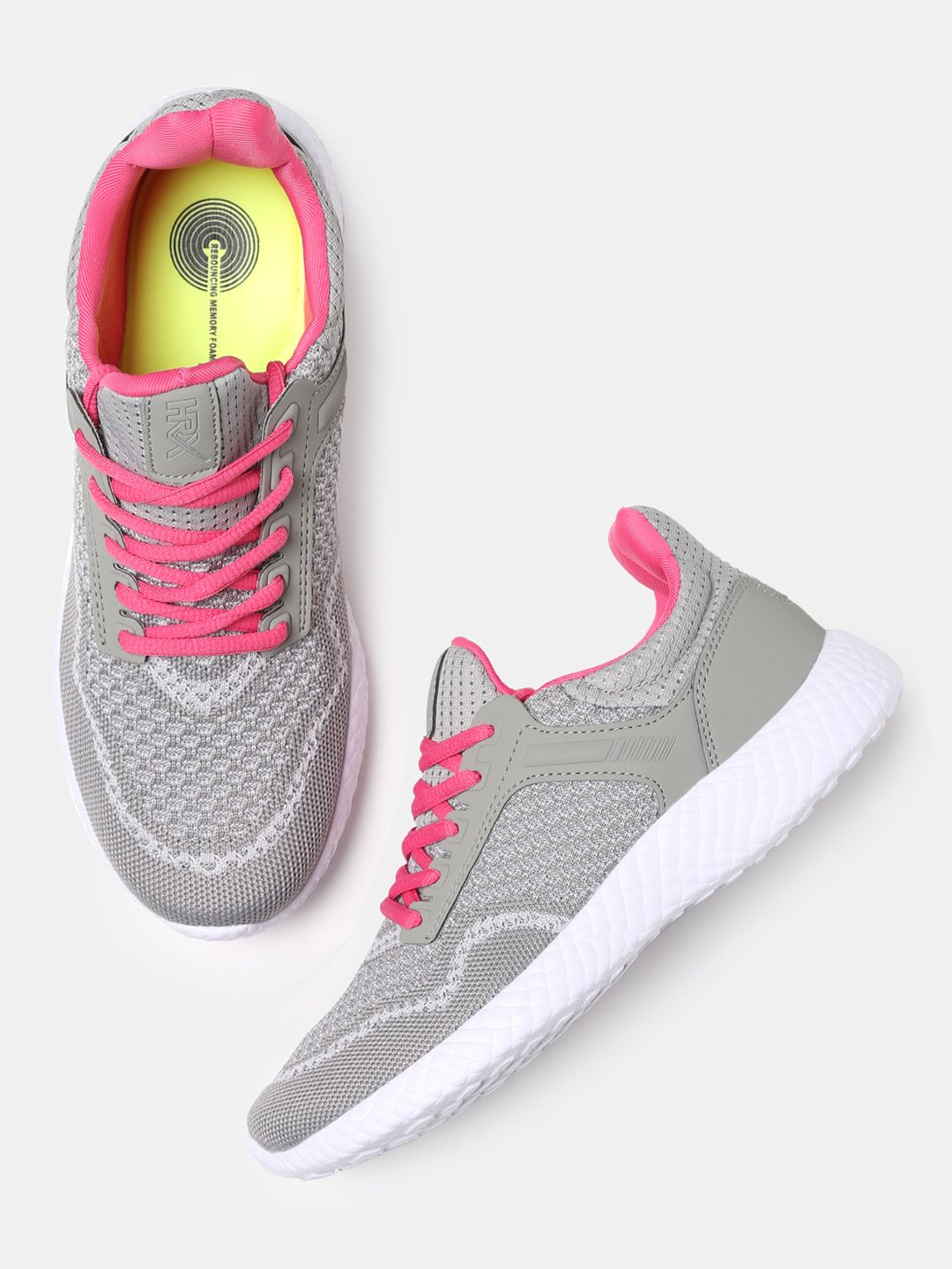 Hrx By Hrithik Roshan Grey Running Shoes for women - Get stylish shoes ...
