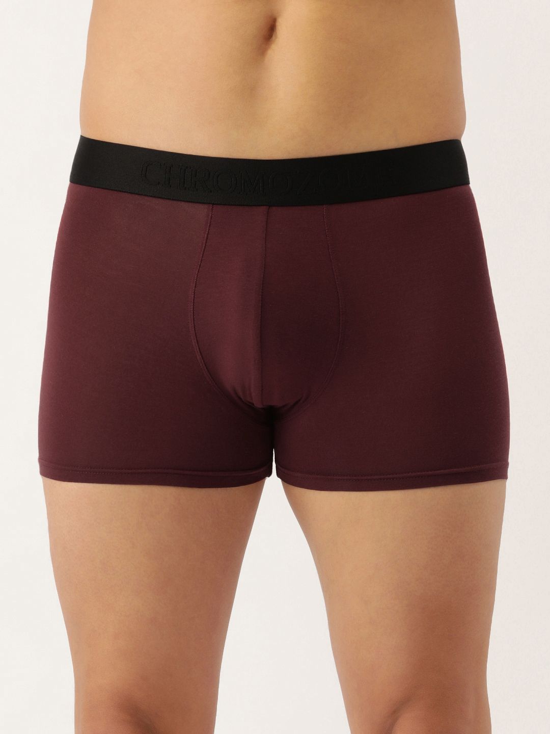 Chromozome Men Solid Trunks 8902733628396-Wine-image-19