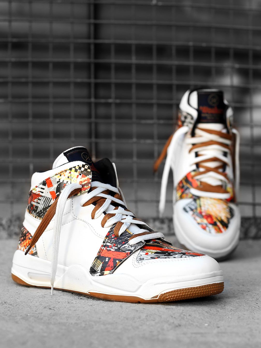 Woakers Men Printed Waterproof Lining Sneakers-picture-23