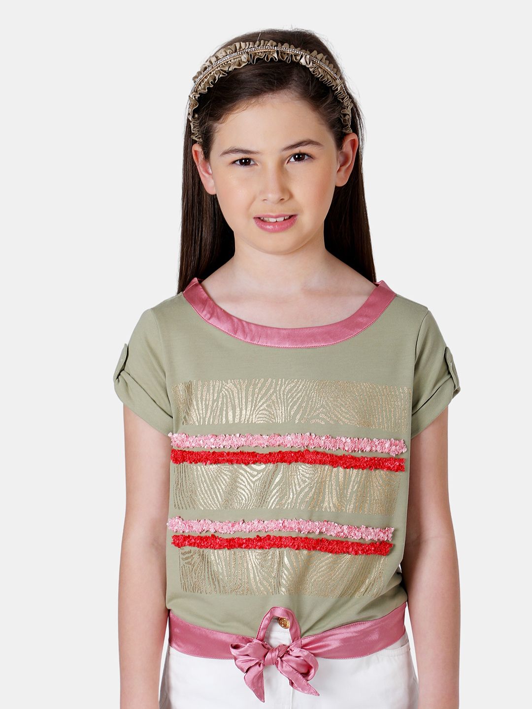 One Friday Embellished Striped Top-picture-24