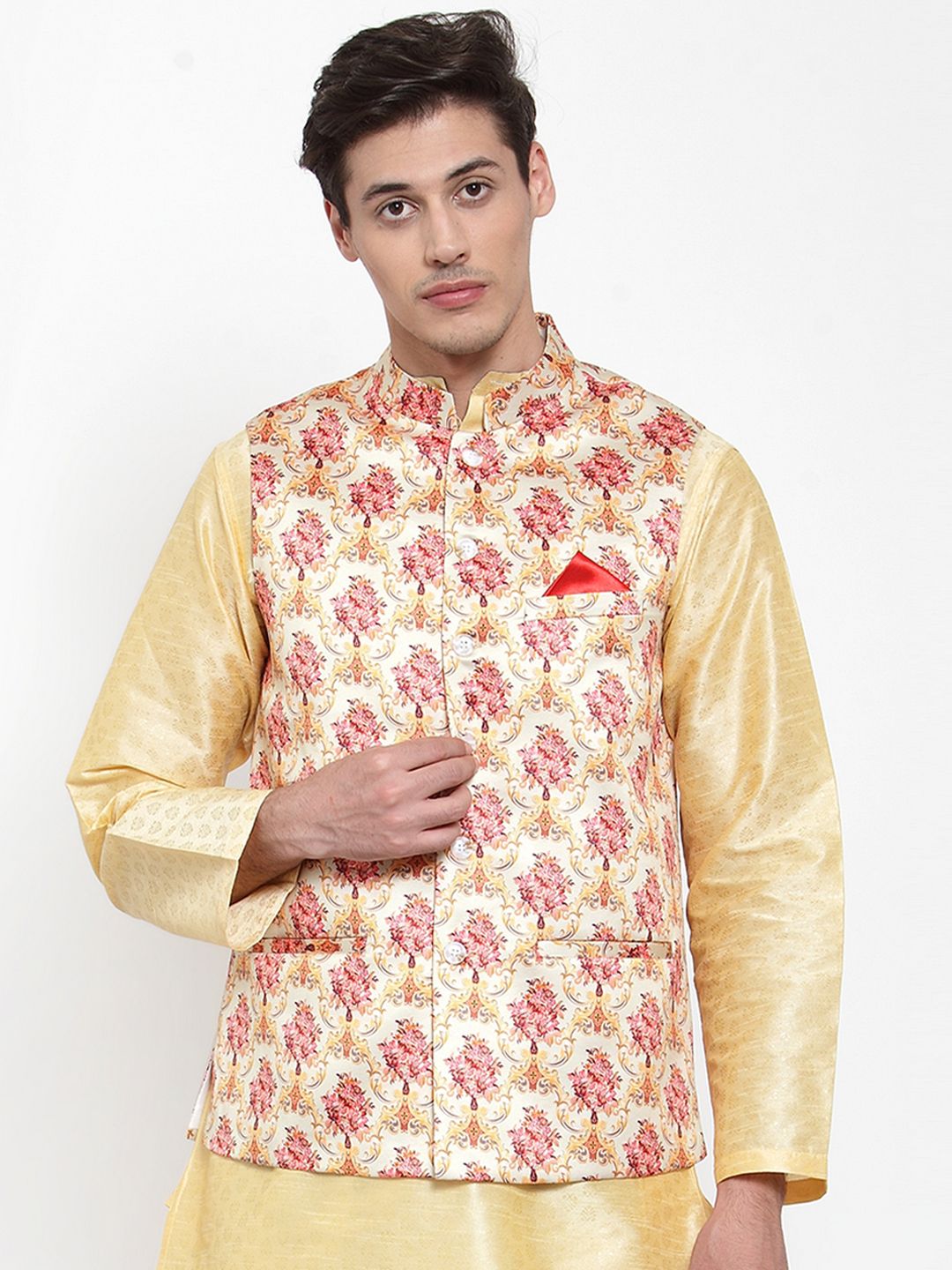 NEUDIS Printed Woven Nehru Jackets-picture-47