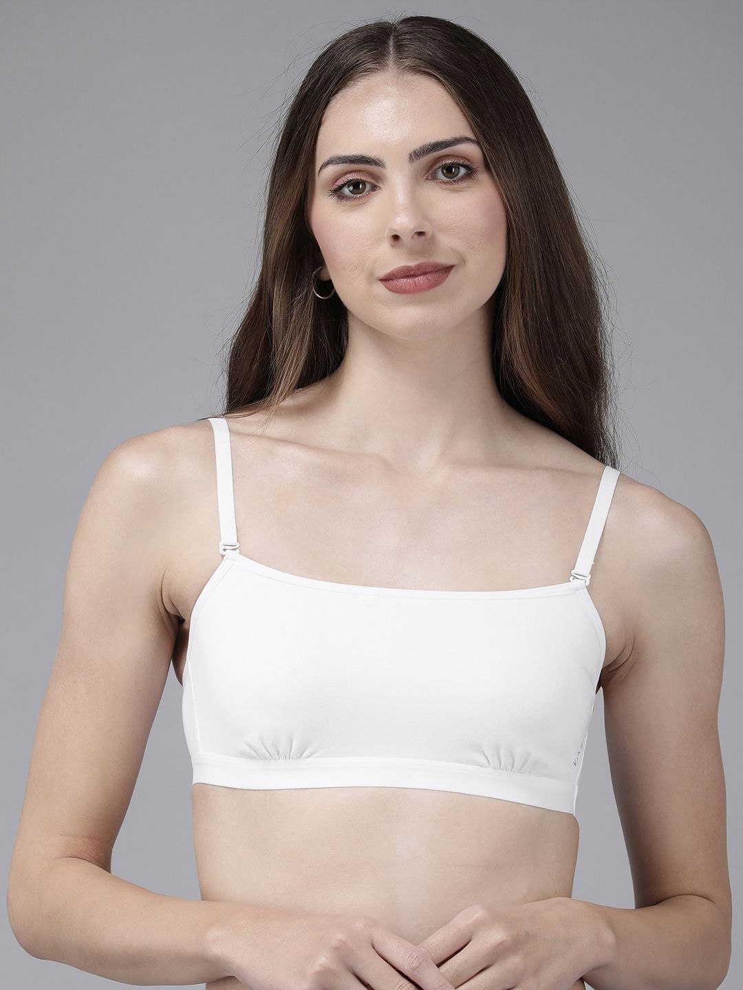 Van Heusen Women White Solid Non Padded Wireless Bralette ILBRAVLSWH11020-image-9
