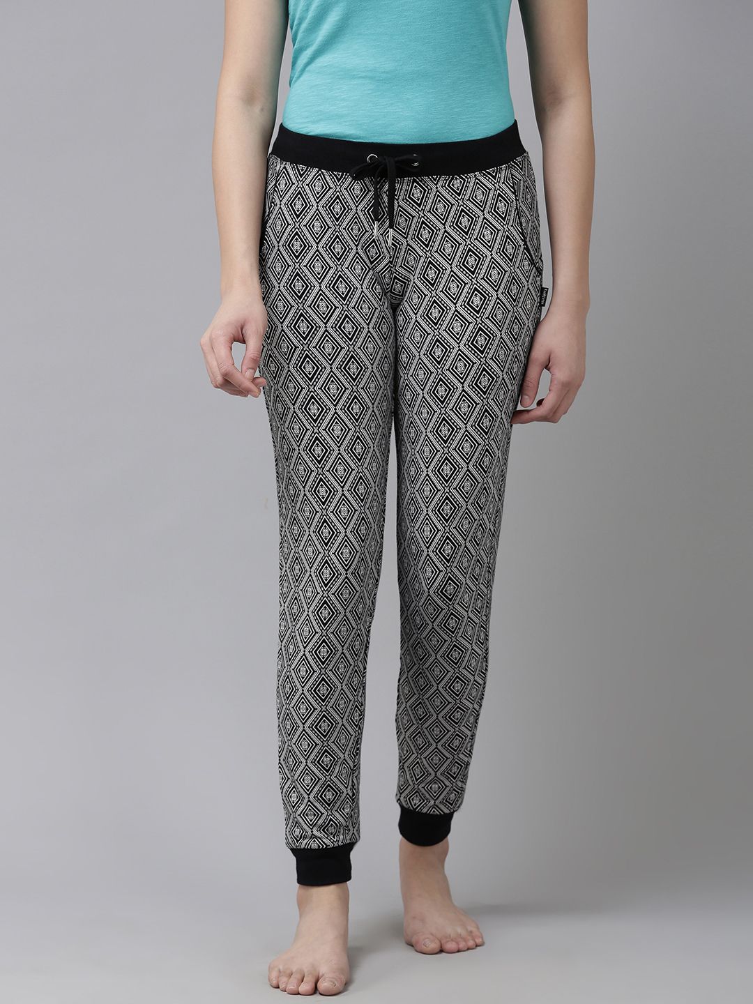 Van Heusen Athleisure Women AST9 Allover Print 4 Way Stretch Functional Pocket Joggers-picture-19